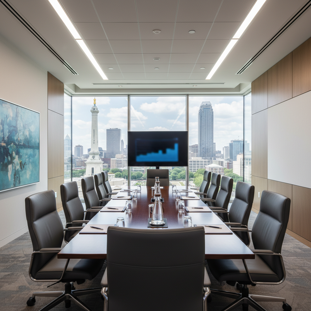 A professional Indianapolis law office environment